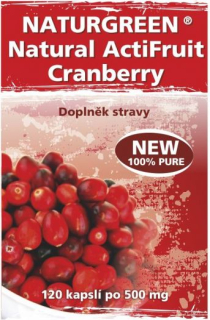 Brusinky - Natural ActiFruit Cranberry Naturgreen 120 kapsl.