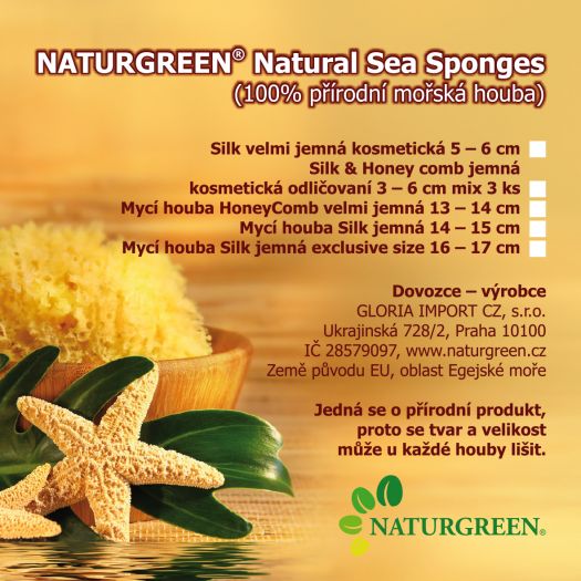 Naturgreen® Natural Sea Sponges 13-14 cm