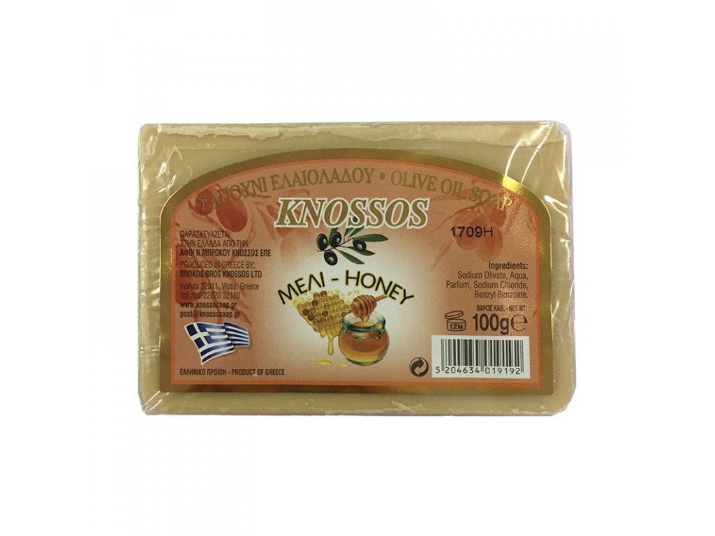 Knossos olivové mýdlo medové 100 g