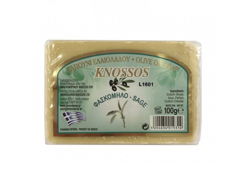 Knossos olivové mýdlo šalvěj 100 g