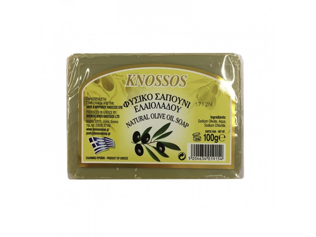 Knossos olivové mýdlo čistě zelené 100 g