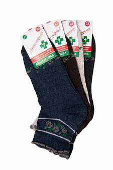 Dámské kopřivové ponožky, zdravotní lem