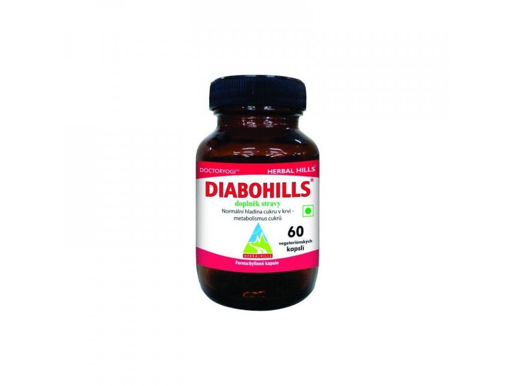 Diabohills, 60 kapslí, metabolismus cukrů