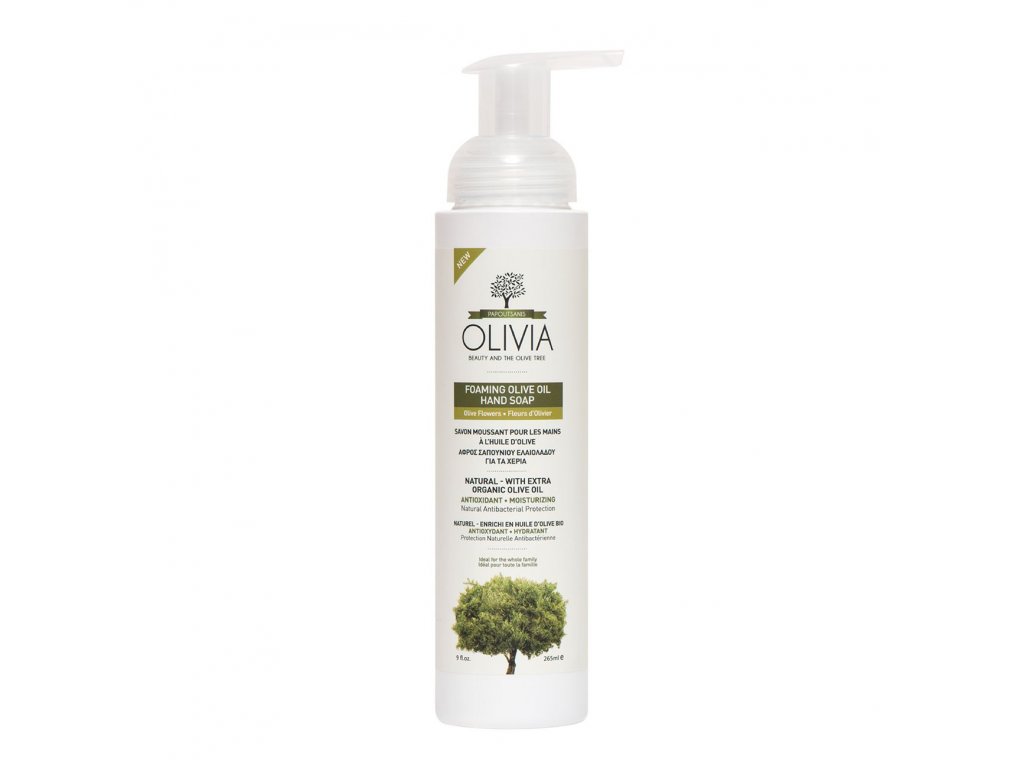 OLIVIA Přírodní Pěnové mýdlo Olivový květ 265 ml