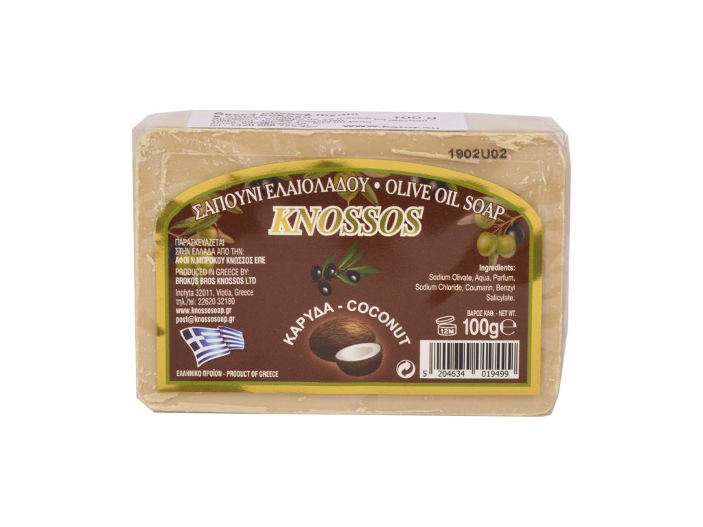 Knossos Olivové mýdlo - kokosové 100 g