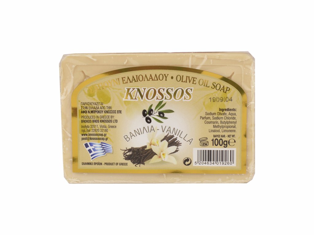 Knossos Olivové mýdlo - vanilkové 100 g