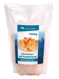 Sůl himalájská koupelová růžová hrubě mletá 1000g