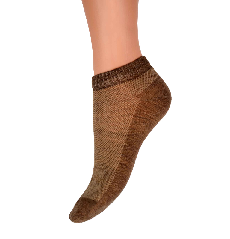 Ponožky kotníkové s velbloudí vlnou soft