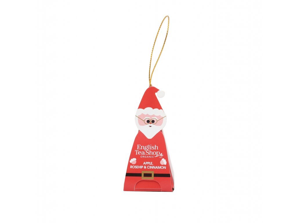 BIO Vánoční figurka - Santa, 1 pyramidka, English Tea Shop
