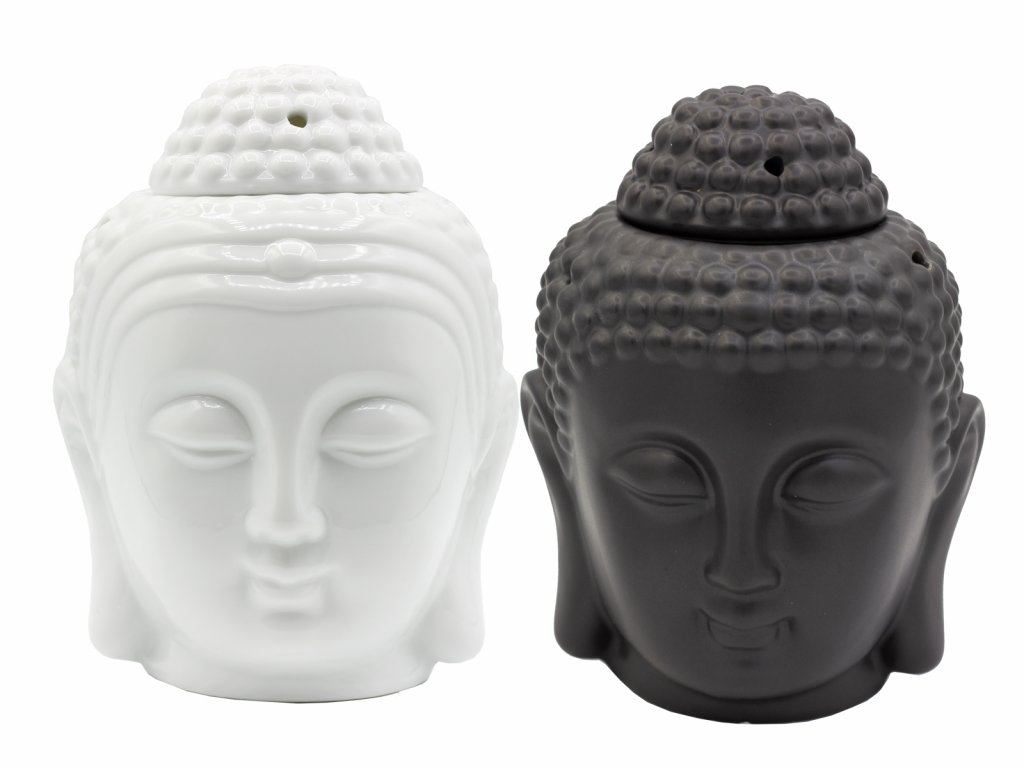 Aromalampa Buddhova hlava bílá / černá, 1 ks, Day Spa
