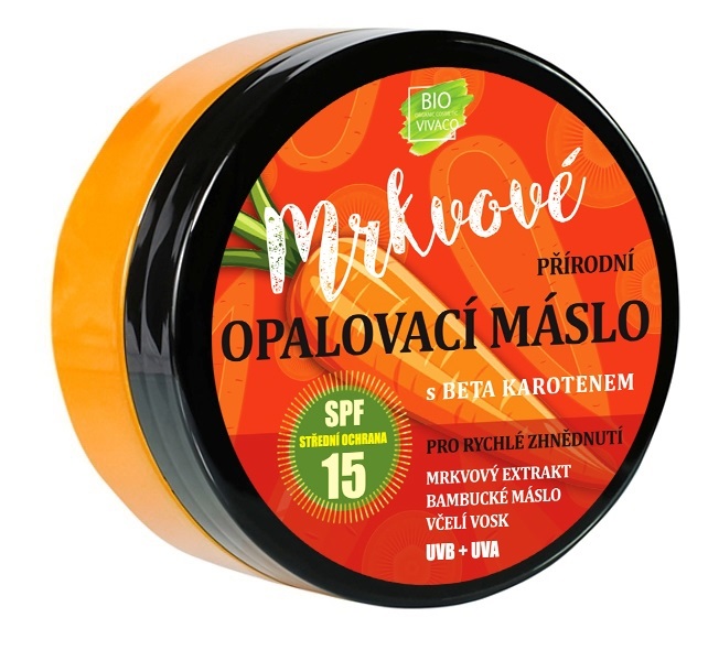 Opalovací máslo s mrkvovým extraktem SPF 15,  150 ml