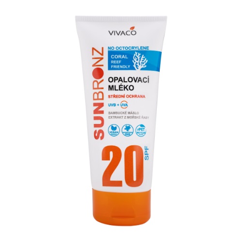 Opalovací mléko SUN BRONZ SPF 20 - Coral Friendly 200 ml