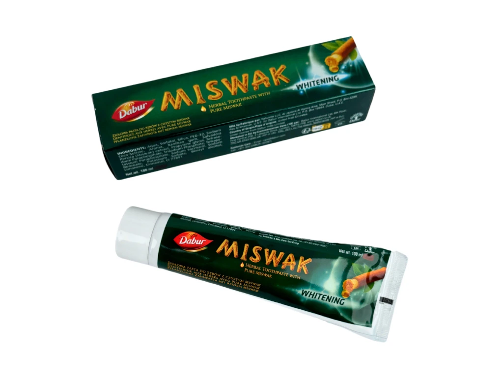 Zubní pasta bělicí s Miswakem, 100 ml, Dabur