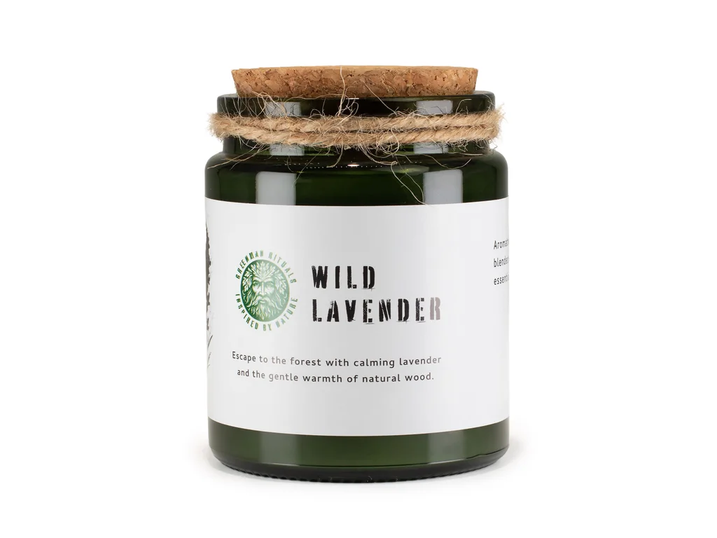 AWM Sójová Svíčka Woodwick - Divoká Levandule 150g