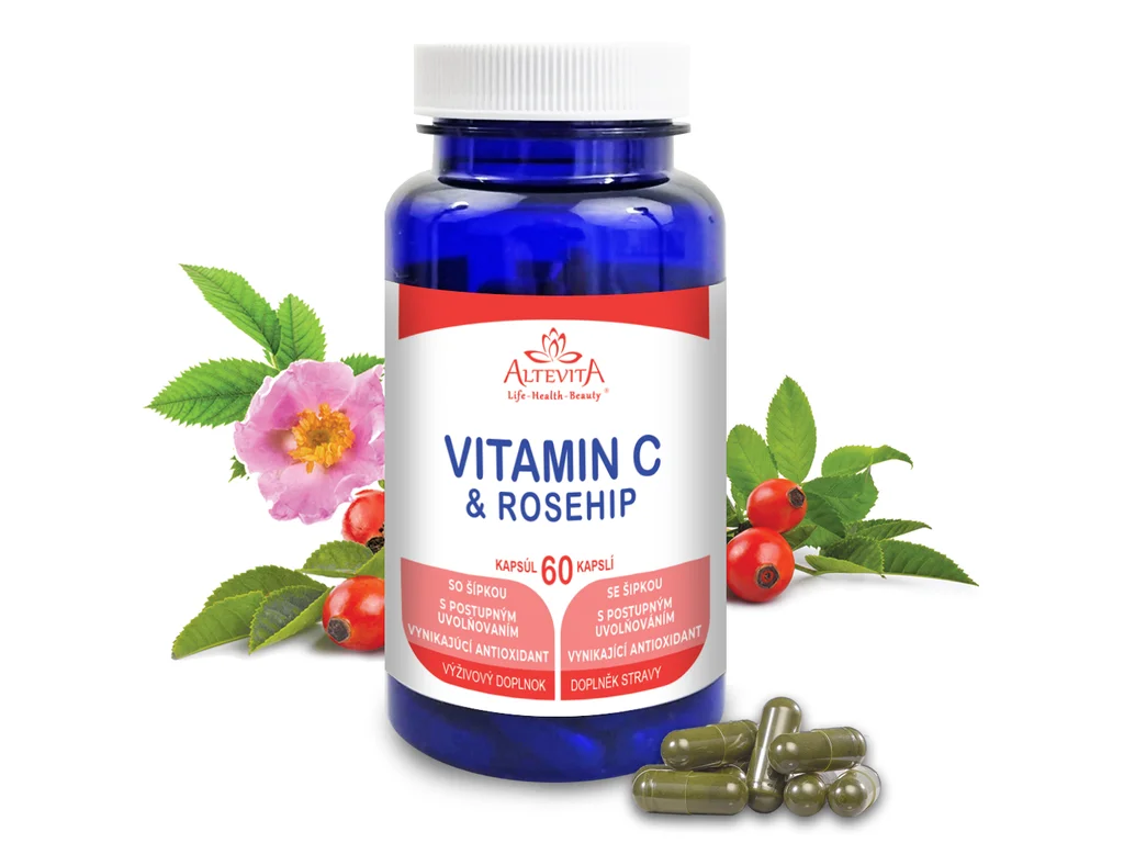 Altevita Vitamin C a šipka 60 kapslí
