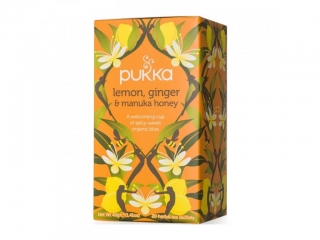 Pukka čaj Citron, zázvor, manuka, 20 sáčků BIO