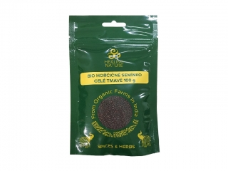  BIO Hořčičné semínko celé tmavé, 100 g, Healing Nature