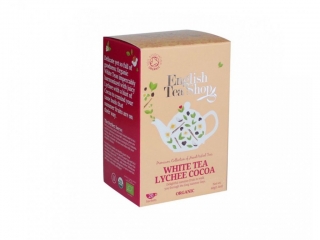 ETS čaj Bílý čaj Lychee, kakao 20 sáčků BIO