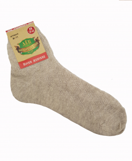 Dámské kopřivové ponožky přírodní, jemný lem