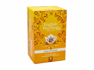 BIO čaj Rooibos, Granátové jablko a Borůvka, 20 sáčků, English Tea Shop