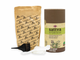 Henna na vlasy - Světle Hnědá, 150 g, Sattva