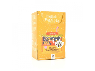 BIO Adventní kalendář zlatý - Vánoční čaj, 25 sáčků, English Tea Shop